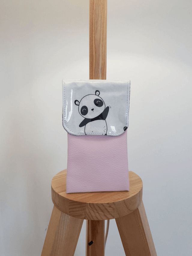 Pochette aimantée Motifs/simili cuir mat