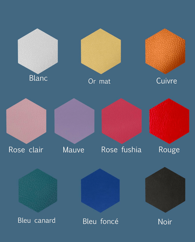 Pochette aimantée simili cuir pailleté et mat